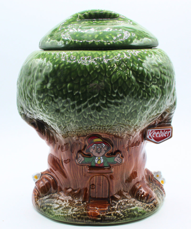 1981 Mccoy Keebler Tree House Cookie Jar With Ernie The Elf