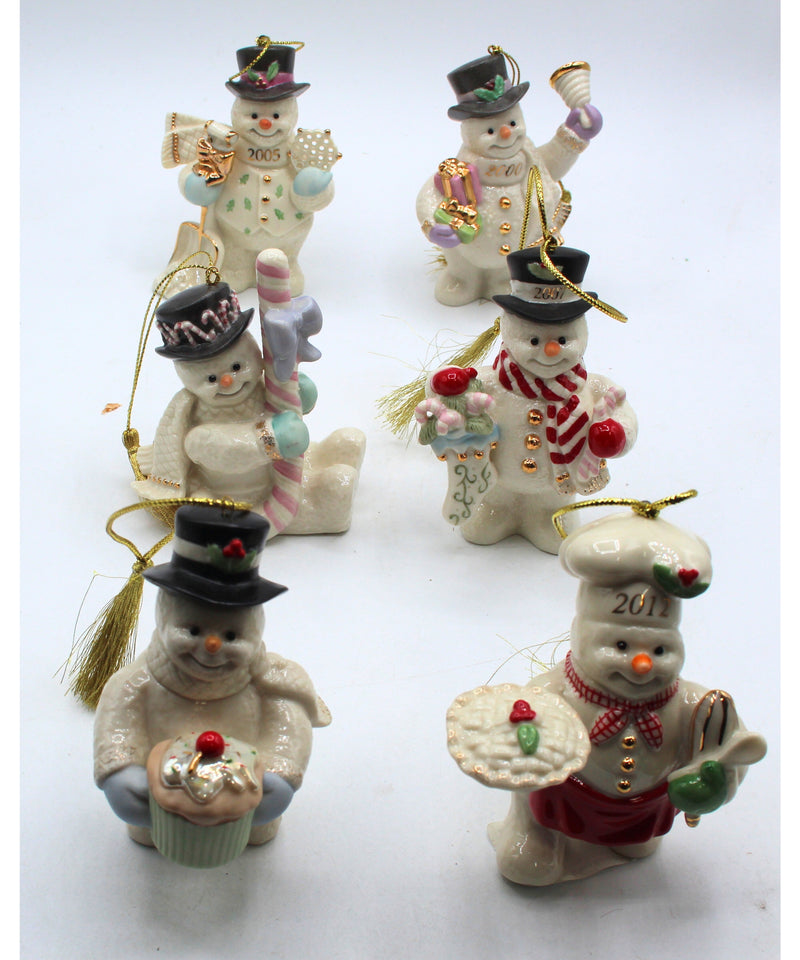Lenox Snowman Ornaments Lot of 11