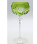 Bohemian Green Goblet