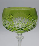 Bohemian Green Goblet