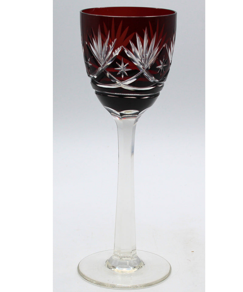 Ferdinand Von Poschinger Ruby Red Wine Glass
