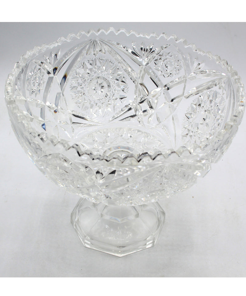Crystal Cut Pedestal Centerpiece