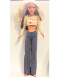 1973 Tiffany Taylor Doll with many of her clothes and outfits and her trunk