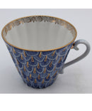 Lomonosov Imperial Teacup and Saucer "Forget me not" Design