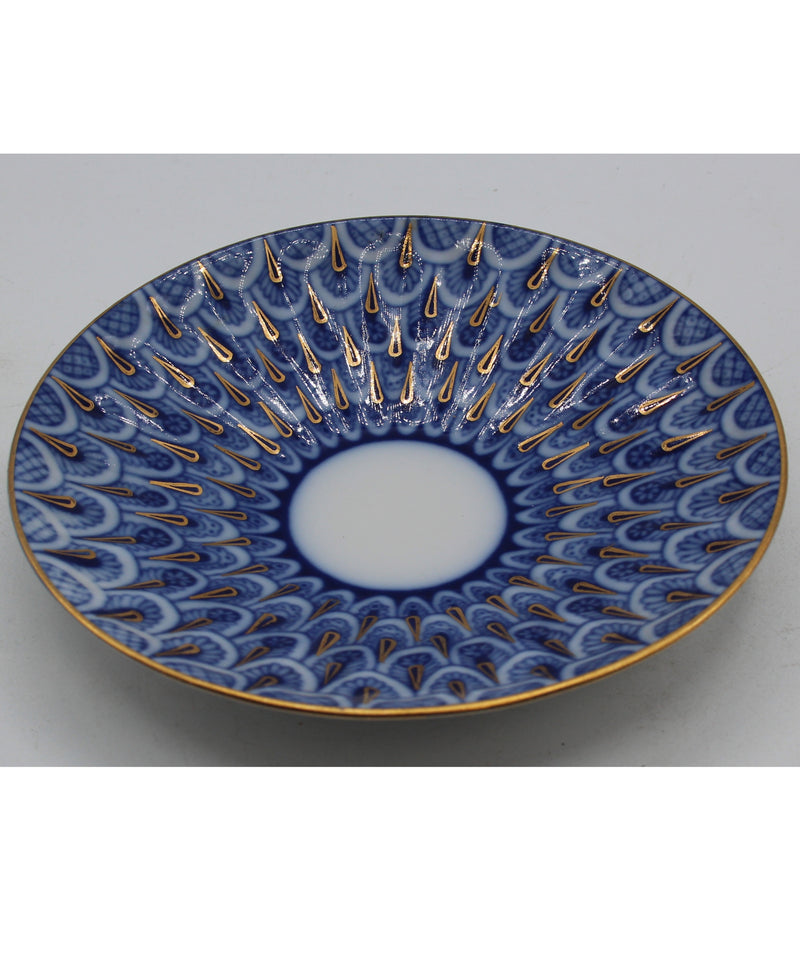 Lomonosov Imperial Teacup and Saucer "Forget me not" Design