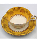 Royal Grafton Yellow with Gold Daisy Teacup and Saucer