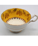 Royal Grafton Yellow with Gold Daisy Teacup and Saucer