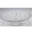 Bardejov Czech Bohemia Crystal Cut Funnel Bowl