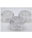 3 Waterford Round Votive Candle Holders