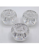 3 Waterford Round Votive Candle Holders