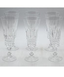 6 Cristal D'Arques-Durand Tuilleries Villandry Champagne Flutes