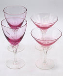 Set of 4 Wistaria Pink Tiffen-Franciscan Glasses