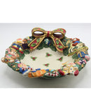 Fitz and Floyd Santa's Magic Workshop Candy Bowl