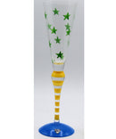 Orrefors Clown Fluted Champagne Glass Design by Anne Nilsson
