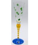 Orrefors Clown Fluted Champagne Glass Design by Anne Nilsson