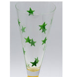 Orrefors Clown Fluted Champagne Glass Design by Anne Nilsson