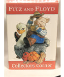 Fitz and Floyd Pig Riding on an Ostrich Cookie Jar