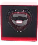 Baccarat Puffed Crystal Clear Heart Shaped Paperweight
