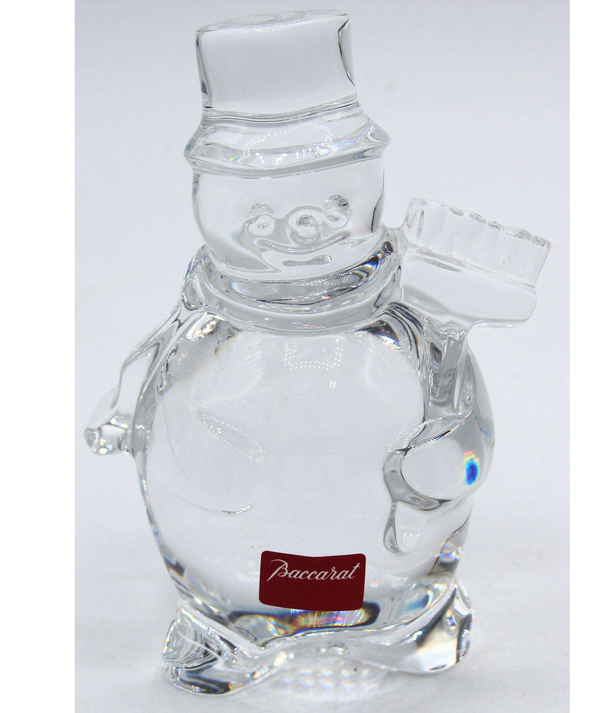 Baccarat Crystal snowman figurine