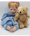 "Hannah needs a hug" Doll with stuffed animal