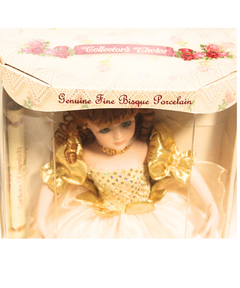 Limited Edition Genuine Fine Bisque Porcelain Doll