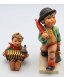 Goebel Hummel Figurines Merry Wanderer and Let's Sing Lot of 2