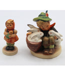 Hummel figurines "Playmates" and "Girl with Doll"