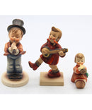 Hummel Figurines "Serenade" and "Happiness" and Joyous News" Lot of 3