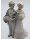 Lladro Bride and Groom Wedding Retired|Chipped Flowers