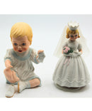 Lot of 2 " Schmid Music Box Bride" and Lenox Baby "Baby's First Shoes"
