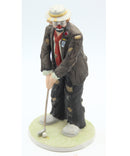Flambro Golfer Clown Figure Emmett Kelly Jr. Collection