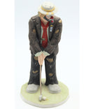 Flambro Golfer Clown Figure Emmett Kelly Jr. Collection