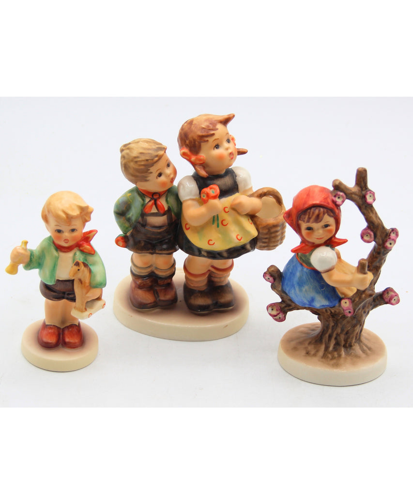 Goebel Figurines Lot of 3 "To Market" and "Boy with horse" and "Apple Tree Girl"