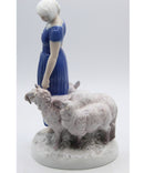 Bing & Grondahl Woman with Sheep figurine