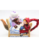 Dept. 56 Storybook Little Red Riding Hood Teapot with 2 tea cups