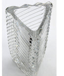 Rogaska triangular Ribbed Crystal Vase