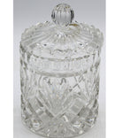 Vintage Crystal Trinket Jars – Lot of 2 Lidded Vanity Storage