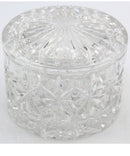 Vintage Crystal Trinket Jars – Lot of 2 Lidded Vanity Storage