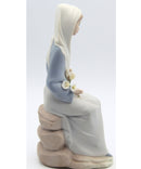 Lladro Porcelain Figure " Girl with lilacs sitting" Item