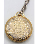 Vintage Lucerne Gold-Plated Swiss Made Mechanical Pendant Necklace Watch.
