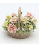 Lladro Small Basket of Flowers porcelain Figurine