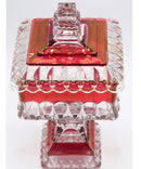 Westmoreland Ruby Flash Wedding Cake Bride's Crystal Box