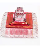Westmoreland Ruby Flash Wedding Cake Bride's Crystal Box