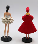 Danbury Mint Barbie Figurines – 1961 Ballerina & 1962 Red Flare