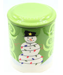 Keepers Snowman Cookie Jar – Green and White