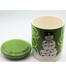 Keepers Snowman Cookie Jar – Green and White