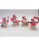 Hamilton Breast Cancer Awareness Snowmen Figurines – Lot of 4
