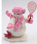 Hamilton Breast Cancer Awareness Snowmen Figurines – Lot of 4