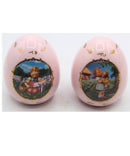 Lot of 2: M.I Hummel "Favorite Pet" and "Kiss Me" Porcelain Eggs