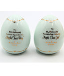 Lot of 2: M.I Hummel "Apple Tree Boy" and "Apple Tree Girl" Porcelain Eggs
